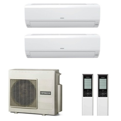 Мульти сплит-система Hitachi RAM-40NP2E / RAK-25RPE на 2 комнаты